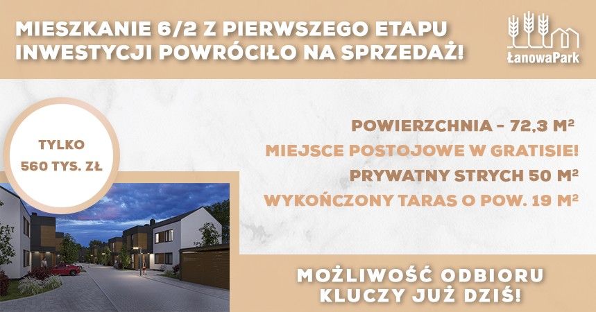 Mieszkanie powróciło na sprzedaż!